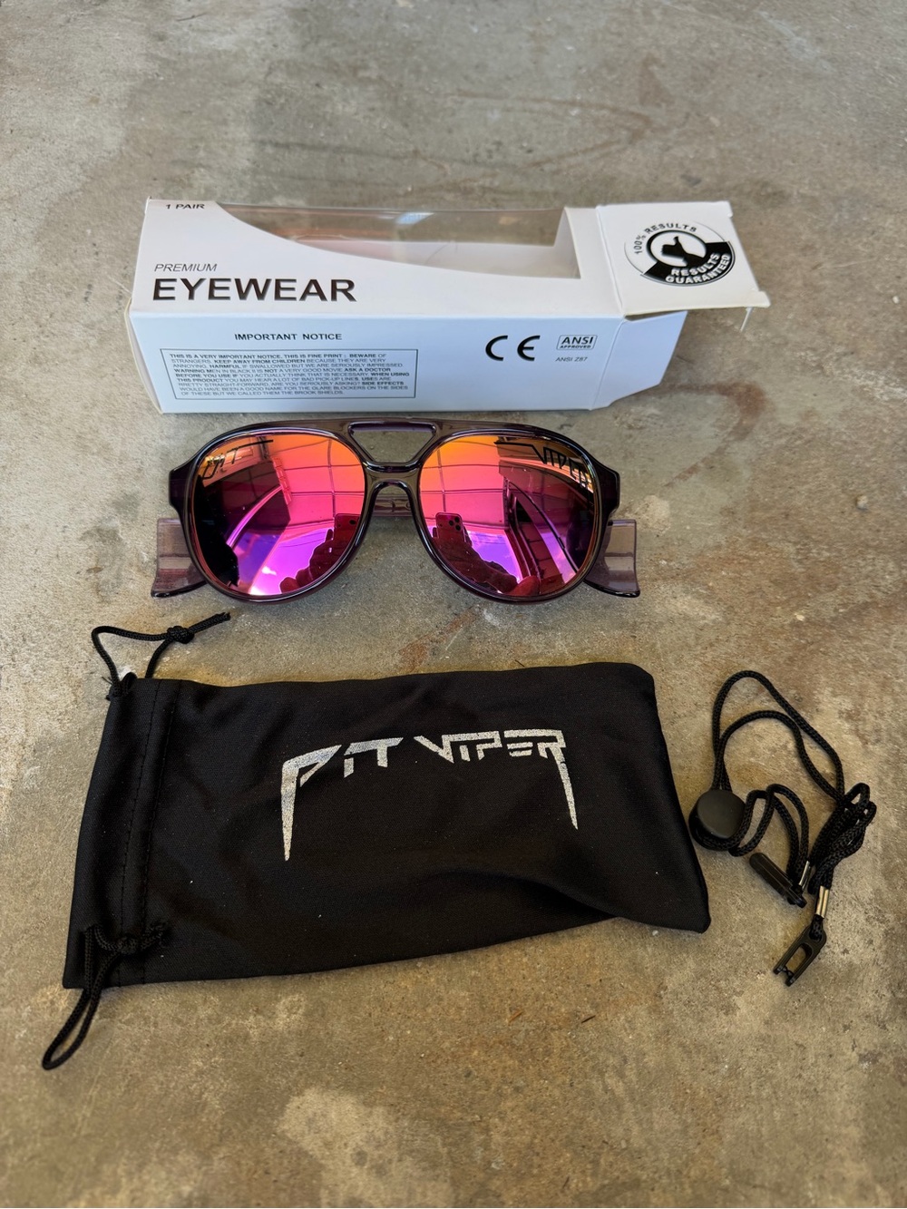 Pit Viper Exciters Sunglasses The Smoke Show Polarized Lens 149mm